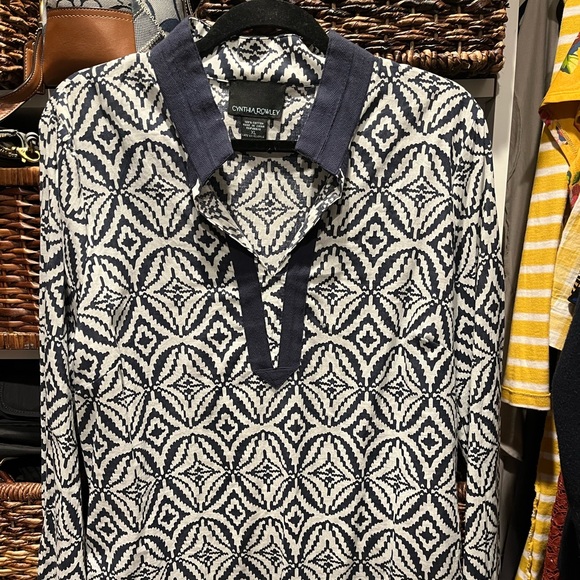 Cynthia Rowley XL (14) Cotton Top - Picture 1 of 8
